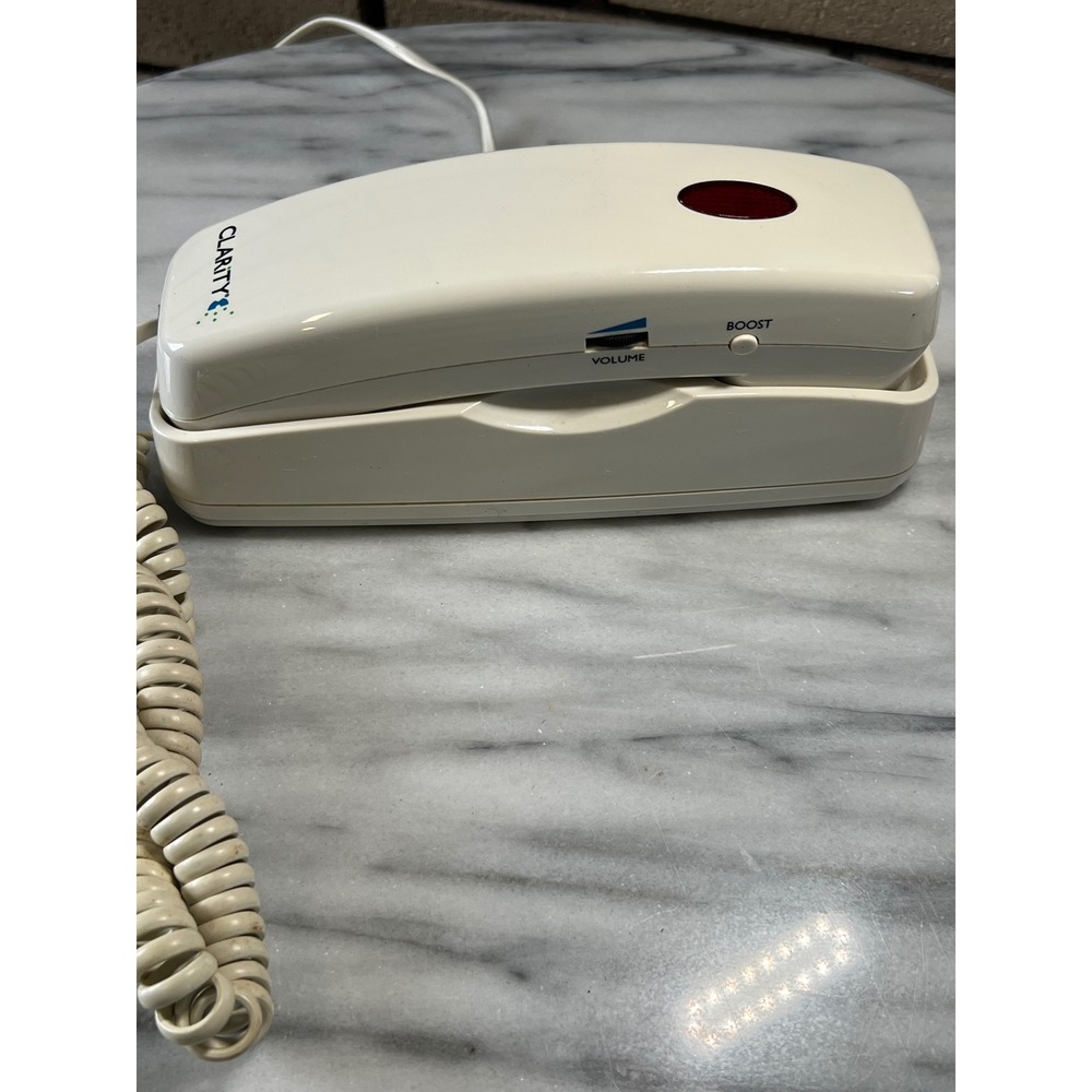 Vintage Clarity Amplified Corded Telephone with Volume Boost and Ringer Control